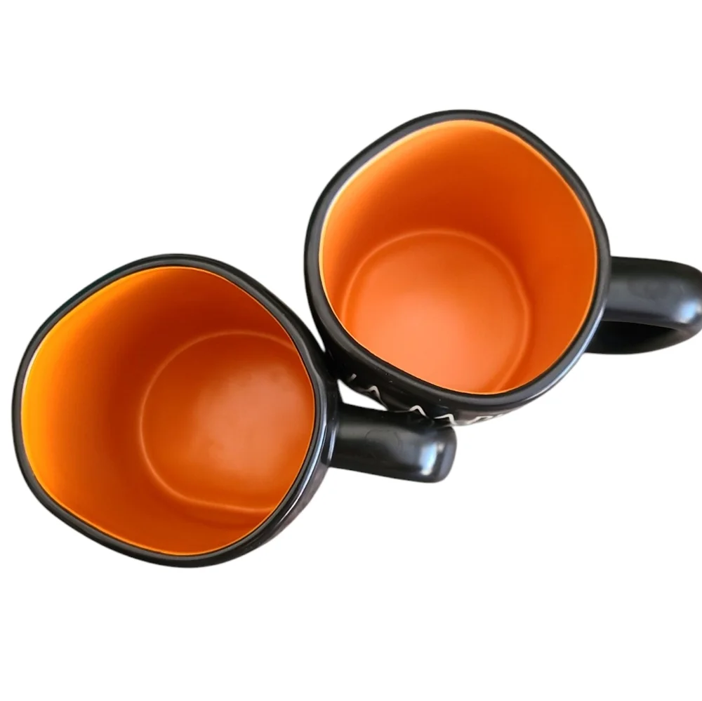 Rae Dunn Black and Orange Halloween Mugs - Picture 5 of 5